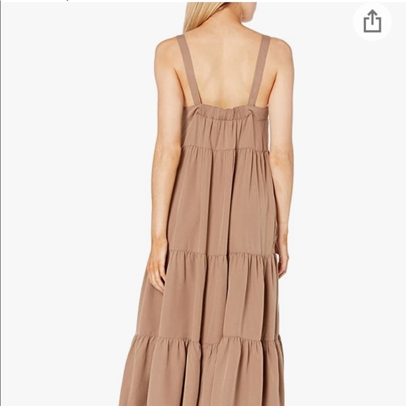 The Drop Women's Brit Tiered Ankle Maxi Tent Dress - Picture 2 of 4